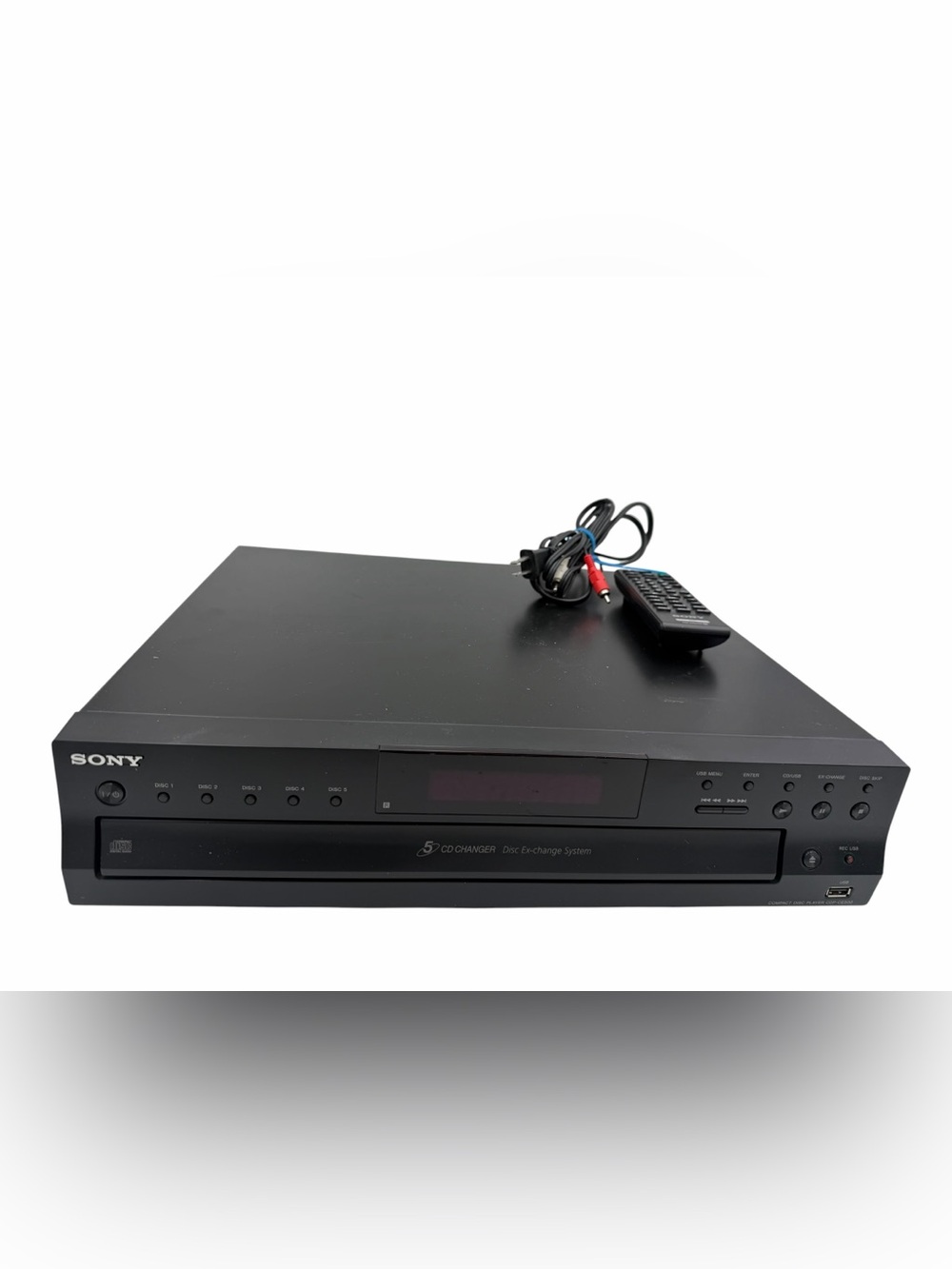 Sony CDP-CE500 5 Disc Changer CD to USB Recorder Player with Remote tasted .
